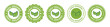 © Ibrahim Creative420 - A collection of five usda organic certification seals all featuring green coloration and leaf imagery high quality professional detailed modern elegant stylish clean