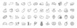 © Ira - Grocery food and product categories line icon set, fruits meat pasta beverages snacks, editable stroke thin outline vector icons on transparent background