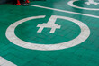 © Роман Булатов - Electric Vehicle Charging Station Markings on Floor in a Parking Area During Daytime