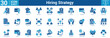 © Jackcuan - Hiring Strategy editable icon set vector illustration concept for business with icon of Hiring, Hiring, Recruitment, Recruitment, Talent Search, Applicant, Job Seeker, Job Search, Interview, Jo.