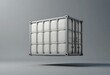 ©  DreamGenix - Empty industrial shipping container isolated on gray background. ibc container