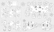 © まこと - Handwritten top view business people architectural entourage