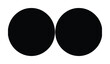 © AnilaStudio - ミニマルな黒い円形デザイン要素、モダンな幾何学的形状のベクターイラスト、シンプルで汎用性の高いグラフィックリソース、ウェブサイトやプレゼンテーションの背景に最適な抽象的な図形