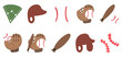 © 나루 호기심 - Wooden baseball bat with leather protective glove vector illustration isolated