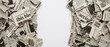 © ARTenyo - Torn newspaper clippings on white background, vintage newsprint paper border with copy space, media and journalism concept