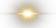 © Alesya - Abstract sunlight overlay with shimmering highlights and radiant rays. Golden glow effect with lens flares and magical energy on a transparent PNG background.