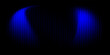 © isma - Glitch noise texture. Digital distortion. Computer monitor damage. Signal error. Blue artifacts fuzzy vibration on dark black abstract wallpaper.