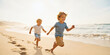© Creative-Touch - Joyful Childhood Memories Running on Sunny Beach Coastline