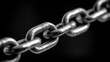 © Vlad - Shiny heavy chain with large links in black and white studio lighting
