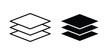© Surya - Layers icon solid glyph and line series icons
