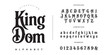 © happy - King Dom gothic display font for medieval branding tattoo design and historical theme poster typography
