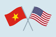 © siridhata - Vector Vietnam and United States Flags Illustrations