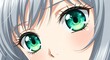 © dede - Anime eyes closeup with silver hair