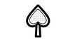 © Fahrueeeel - Spade suit playing card symbol icon.
