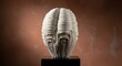 © Laras - Sculpture of a Human Brain Made from Folded Pages of a Book.