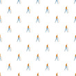 © nsit0108 - Seamless pattern with an elderly man walking and using a cane