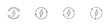 © Dan - Vector line art of circular energy flow symbol. Vektor, illustration, minimalist, icon, set icon