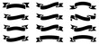 © graphenitix - vintage ribbon tape icon set