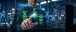 © SUPERARTMAN - Progress tracking dashboard business office digital interface high-tech environment interactive viewpoint project management concepts for enhanced workflow efficiency