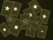 © iushakovsky - Vintage Tarot Cards Mystical Occult Pattern Design Backdrop