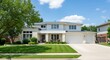 © MDOMAR - Beautiful twostory house with wellmanicured lawn and stone facade