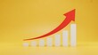 © Johura - Growing graph, business success, upward trend, financial growth chart