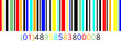 © alfonsosm - Código de barras conceptual multicolor sobre fondo transparente representando diversidad de productos y datos.