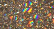 © frikz6 - Abstract background of a crystal prism with rainbow light refractions and geometric facets, creating a colorful and sparkling texture with light dispersion effects