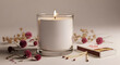 © kamal - Candle and matches with flowers relaxing.