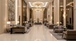 © pro - Luxury hotel lobby interior design.