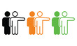© candysartistry - Illustration of three pairs of people holding hands in different colors