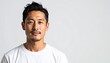 © SoftFlower - 満足げな表情の日本人男性（30代・白背景・ポートレート）, Content Japanese man in his 30s on white background portrait