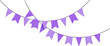© Arasigner - Purple Triangle Birthday Decoration