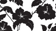 © RumanaAkther - Black and white floral seamless vector pattern illustration with vintage botanical flowers, leaves, branches and decorative ornamental design for wallpaper and decor