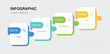 © Syntro - Infographic frame with 4 steps or options. Template for graph, diagram, presentations.