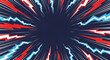 © Nahnuddin - Dynamic Comic Book Explosion Background with Red and Blue Lines