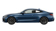 © Олег Мальшаков - Blue bmw 4 series coupe parked delivering luxury transportation