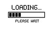 © Inayat  - A loading screen with a progress bar and a please wait message