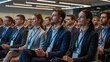 © FARZANA - In a modern office environment, business professionals in a conference room are discussing strategy and collaboration in a corporate meeting.