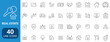 © VectorAura - Real Estate line icon set. Containing Purchase and sale of housing, House, Agent, realty, property