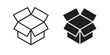 © sraboni - Open box icon collection on white background. Vector icon art.