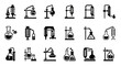© Shabana - Laboratory equipment icons, science symbols, lab tools, chemistry illustrations, 20 black line icons