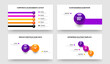 © kitka - Product Planning Five One Two Three Element Graph Presentation Template Vector Illustration Bundle. Simple Growth 5 1 2 3 Step Chart Slideshow Layout Set.