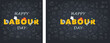 © IftekharAlam - Happy labour day greeting card with icons of various professions and tools on a dark blue background