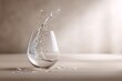 © Aris Suwanmalee - Dynamic splash of water in a glass, showcasing fluid motion.