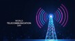 © Chadni - Futuristic 5g telecommunications tower a network of connectivity and innovation