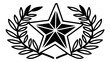 © Baby - Nautical star emblem with laurel wreath award graphic achievement military