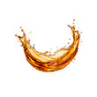 © edward - Golden liquid splash isolated cutout for beverage advertising and dynamic fluid design