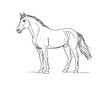© aini - Outline drawing of a horse