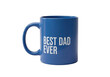 © vector_hunt - Blue ceramic coffee mug with the text best dad ever printed on it isolated on transparent background